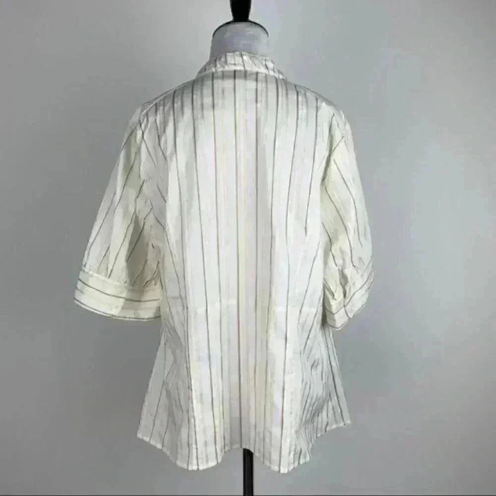 Lane Bryant top size 14/16 Multicolored pinstriped